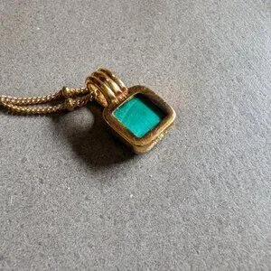Missoma | Jewelry | Lucy Williams Square Malachite Necklace